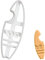 Angebissenes Surfbrett Ausstechform, 1 Teil, Bakerlogy