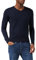 TOM TAILOR 202212 Strickpullover V-Ausschnitt Jersey básico para Hombre, Azul (13160 - Knitted Navy Melange), M