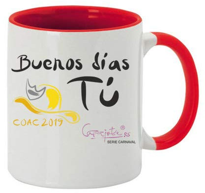 CARAJOTE Mug de la série Carnaval Rouge
