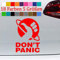 generisch Don´t Panic Sticker Autoaufkleber Save The World Friday for Future Greta 31-Rot 17x12cm