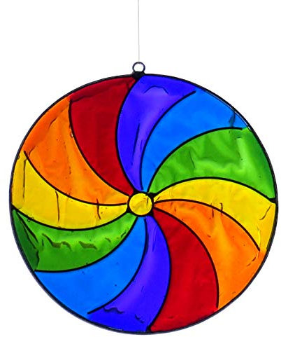 Purity Style Regenbogen-Sonnenfänger in Spiralfarbe - Windspiel - Sonnenfänger - Harz - Dekoration und Geschenk - Weihnachten