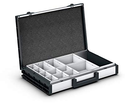 varioCase L 84 mit 12 Boxen, und Werkzeugfach