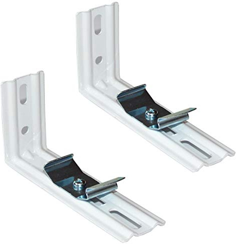 L Bracket 4pcs 4 Length White Color for Vertical Blinds with Headrail Width 1-1/2(38mm) Outside Mounting Bracket Clips