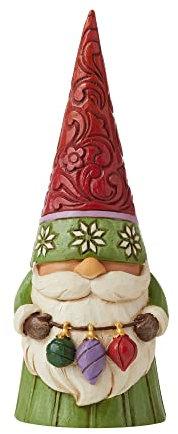 Enesco Jim Shore Heartwood Creek Weihnachtswichtel mit Ornamenten, 13 cm, Mehrfarbig
