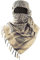 Luxns Militär Shemagh Taktische Wüstenschal - 100% Baumwolle Keffiyeh Schal für Herren und Damen, Beige, Einheitsgröße