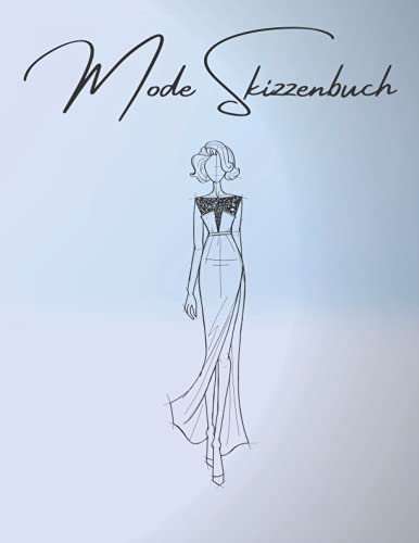 Mode Skizzenbuch: Weibliche Figur Vorlage Mode leicht Skizzieren Designs | Vorder-, Rücken-und Seitenansicht