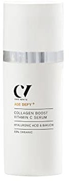 Green People Age Defy+ Kollagen Boost Vitamin C Serum - Serum mit Vitamin C - Parabenfrei und Ohne Alkohol - Vegan - 30ml