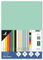 Kangaro - Tonpapier Pastell Grün DIN A4-160g/m² FSC mix – 50 pack - Briefpapier Bastelpapier DIY