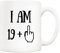 5Aup Funny 20th Birthday Coffee Mug, I Am 19 + 1 Best Gag 20th Birthday Gifts for Him Her Coworker Friend Cup White, 11 Oz