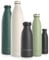 LARS NYSØM Gourde INOX 350ml | 0.35L Bouteille d’eau isolée | Gourde étanche pour Le Sport, la Bicyclette, Les Enfants (Carbon Black, 350ml)
