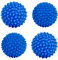Confezione da 4 palline ecologiche per asciugatrice, riutilizzabili, in silicone, morbide palline per lavaggio e ammorbidenti, alternativa per asciugatura rapida (blu)