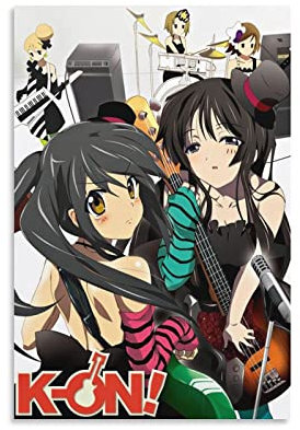 nuochen K-On! Japanisches Anime-Poster, Filmposter für Zimmer, ästhetisch, 3 Poster, Wandkunst, Gemälde, Leinwanddrucke, Dekoration, Poster, Kunstwerke, 30 x 45 cm