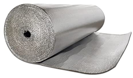 CCLONGTT 4mm Isolierfolie Dämmfolie Heizkörper Reflexionsfolie Selbstklebe Doppelte Alu Luftpolsterfolie Für Dächer Wände Und Böden Wärmehaltung (Size : 1mx3m)