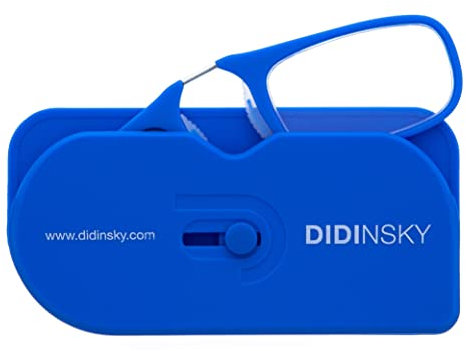 DIDINSKY Lesebrille für Damen und Herren Transparent. Kompakte leichte randlose brillen. Brillengestelle für damen und herren irormphiblen. Lesehilfe Retro. 10 Farben - MOMA (KleinBio, 2.00, x)