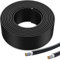 Bateria Power Solar Panel Cable 100FT Solar Extension Cable, 10AWG (6mm²) Tinned Copper Wire for Outdoor Automotive RV Boat Marine Solar Panel- Black (10AWG 100FT)