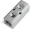 Kyuionty 2 Way Pneumatic Manifold Air Distribution Block, Aluminum Alloy Air Compressor Manifold Distribution Block, G1/2 Supply Port, G1/4-Inch Output Port