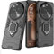 Coque pour Oppo Find X6 Pro Housse Antichoc avec Anneau Rotatif Aimant Etui Magnétique Rigide Dure Armure Bague Support Armure Renforcée (Oppo Find X6 Pro, Noir)
