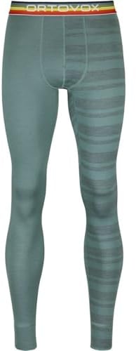 ORTOVOX 84182-88201 185 Rock N Wool Long Pants M Leggings Herren Arctic Grey Größe XL