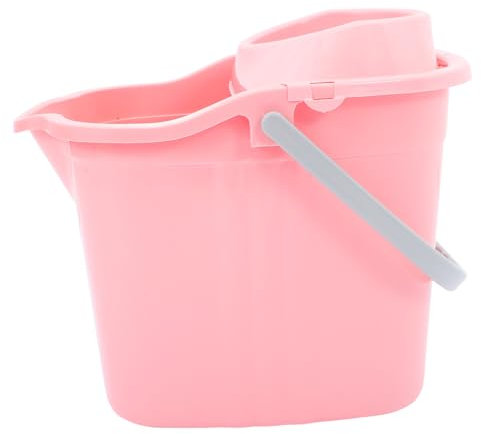 Healeved Cubo de Fregar para Trapeador de Agua, Portátil y Desplegable, Rosa