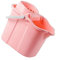Healeved Cubo de Fregar para Trapeador de Agua, Portátil y Desplegable, Rosa