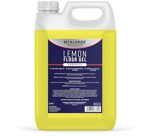 McKLords Commercial - Lemon Floor Gel - 2.5 Litre
