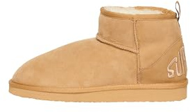 Superdry Damen Sherpa-Ministiefel aus Wildleder Hellbraun 3-4