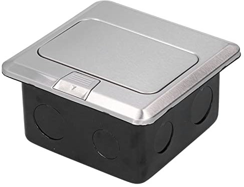 Prise de sol encastrée en acier inoxydable, AC 250 V, prise de terre, norme européenne pour câblage propre