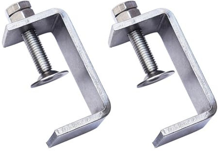 Abrazadera tipo tigre de acero inoxidable 304, abrazadera en C resistente de 100 mm para carpintería, mejoras del hogar y reparación de automóviles, 2 unidades