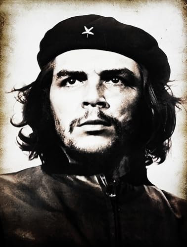 KUSTOM ART Dekoratives Wandposter Che Guevara mit Baskenmotiv, Kunstdruck auf beschichtetem Papier, 40 x 30 cm, ohne Rahmen