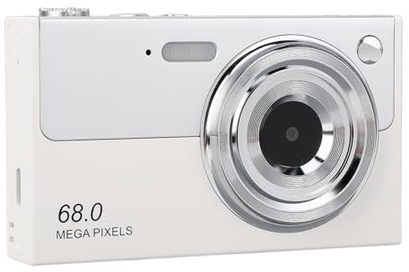 4K-Digitalkameras für die Fotografie – 68 MP HD 16-Fach-Zoom, Kleine Kompaktkameras mit Autofokus, Anti-Shake-tragbare Vlogging-Kamera für Teenager, Mädchen und Jungen