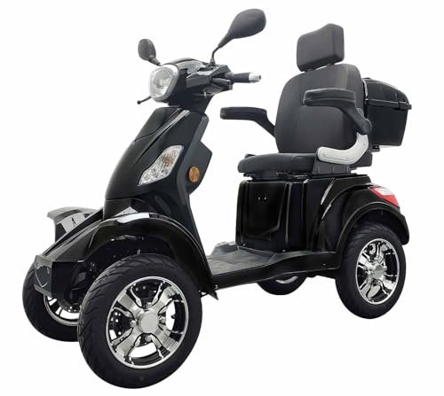 Elektromobil “Vita Care 4000 Li”, 25 km/h, 40Ah, 100 Kilometer Reichweite, Lithium Akku, Seniorenmobil, E-Mobil, Senioren, Seniorenroller Straßenzulassung, Elektrofahrzeug, Schwarz