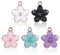 Piriuuo 25 Stück Emaille Blumen Anhänger, Schmuckherstellung Anhänger Blumen Bunte Blumen Themen Blumen Charms Gänseblümchen Kirsch Baumeln Legierung Charm für Halskette Ohrring Armband Diy Basteln