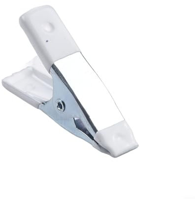 Metal Spring Clamps 2 Inch Woodworking Grip Powerful Tools Heavy Duty Strong Rubber Grip A-Shaped Clip Soft Plastic Tips for Carpentry Photography(white)