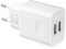 Chargeur USB, 12W Chargeur Secteur Prise Multiple USB 2-Ports Universel Chargeur Mural (5V 2.4A Max) Adaptateur pour iPhone 14 13 12 11 Pro Max XS XR X 8 7 6 6S Plus SE 5 5S 5C, Samsung Galaxy