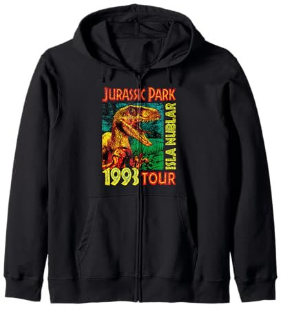 Jusrassic Park Isla Nublar 1993 Tour-Poster Kapuzenjacke