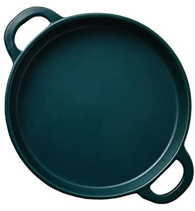 KICHOUSE Keramikpfanne Lasagneform Quiche-auflaufform Keramik-grillpfanne Küchengeschirr Keramik-backform Kratzfest Korrosionsbeständig Hochglänzend Robust Leicht Praktisch Tragbar