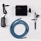 LeTkingok Mini Airbrush Kompressor Set für den Schreibtisch, Automatischer Start/Stopp, 47dB Leiser Betrieb, Einstellbarer Druck mit Wärmeschutz