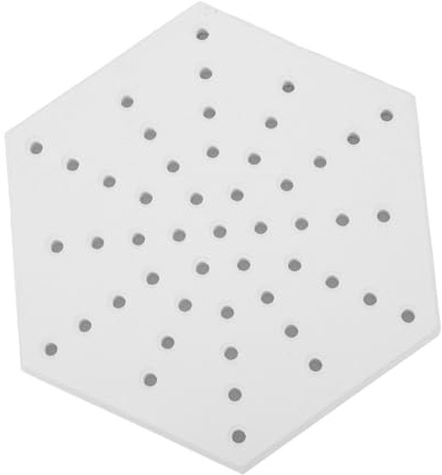 Veemoon Feuerfeste Brennofen Unterlage Aus Hitzebeständigem Material Hexagonale Keramikofenmatte Für Töpferwaren Universelle Ofenstützmatte Zum Brennen