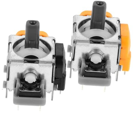 Ipetboom 2 Stück Hall effekt Joystick mit Analog sensor Hochpräzise Einstellbar Schneller Reaktionsmechanismus Kompatibel Game Controllern Installieren Langlebiges Gaming zubehör