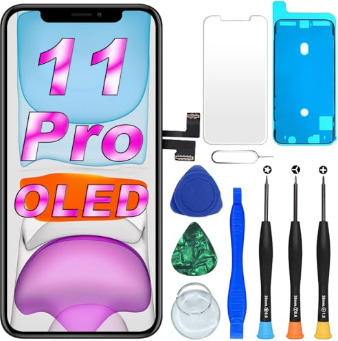 DIGI4U OLED for iPhone 11 Pro Screen Replacement, 6.1'' FHD COF [NOT LCD] Screen for iPhone 11 Pro Display Digitizer Assembly, with Repair Tool Kit for iPhone 11 Pro Replacement Screen