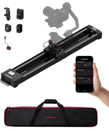 Shark Nano 2 Kamera-Slider 860, 63 cm Verfahrweg, motorisierter Slider | Mehrachsensteuerung, kompatibel mit DJI RS2/RS3/RS4, Dolly-Schiene aus Aluminiumlegierung, Nutzlast 5 kg