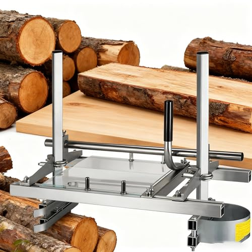 Kettensägenfräsmaschine, 20-48 Zoll Planking Holz Schneiden Sägemühle, Präzises Schneiden, Einstellbare Dicke für Tischler