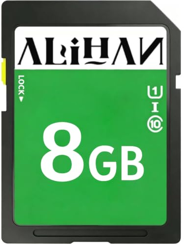 SD Card 8GB, SDHC U1 Class 10 Flash Memory for Digital Camera, Computer