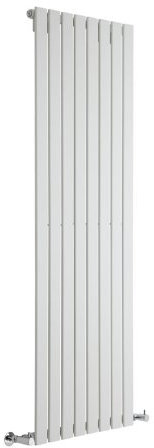 Milano Alpha White Vertical Single Flat Panel Radiator - 1600mm x 560mm
