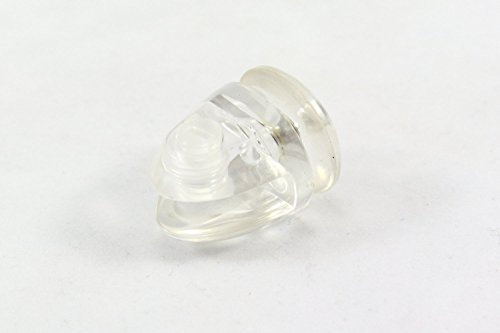 Arkshaw Di Vapor 6 Stück Kunststoff Glas Clip Halterung für Duschabtrennung Schweberegal Plexiglas – Transparent, Minimalistisch, Duschregalclip, Wandmontage, Sovereign Duschen, Di Vapor kompatibel