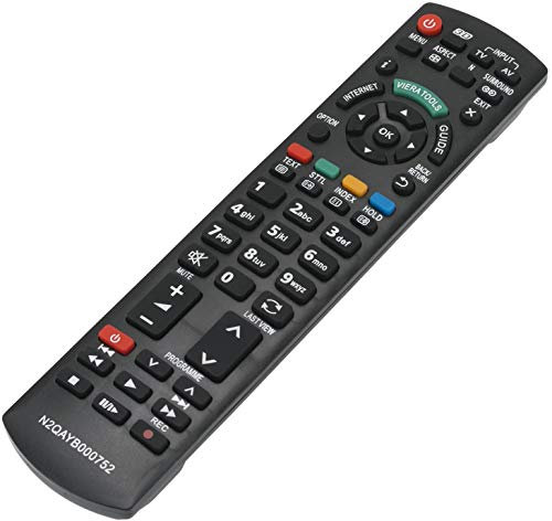 ALLIMITY N2QAYB000752 Fernbedienung Ersetzen für Panasonic TX-P42GTS31 TX-P42GTX34 TX-P42ST30 TX-P42ST31 TX-P42ST32 TX-P42ST33 TX-P42UT30 TX-P46GT30 TX-P46GTF32 TX-P46GTN33
