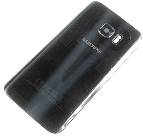 Neue Ersatzteile Akkufachdeckel Glasdeckel Backcover Gehäuse Rückendeckel für Samsung Series (für Samsung Galaxy S7, Schwarz)