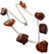 generisch Bernstein Collier mit Sterling Silber