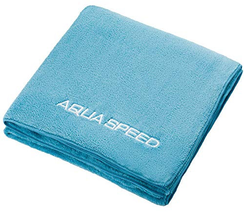 Aqua Speed Sporthandtuch 70x140 Fitnessstudio | Reisehandtuch schnelltrocknend | Mikrofaser Handtuch | Travel Towel | Blau 350g | Sammlung Microfaser | Dry Coral