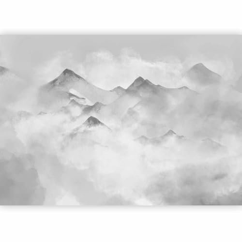 murando Fotomurales Paisaje 350x256 cm XXL Papel pintado tejido no tejido Decoración de Pared decorativos Murales moderna de Diseno Fotográfico Niebla Cielo Montanas como pintado c-A-10012-a-c